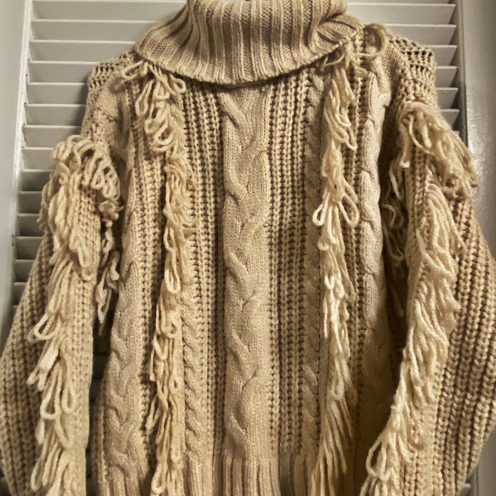 Big chunky knit sweater
